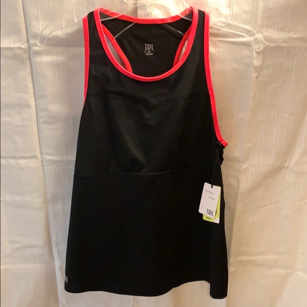 TAIL BLACK TENNIS TANK MED NWT